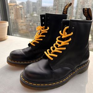 Dr. Martens Vegan Black Lace Up Boots.